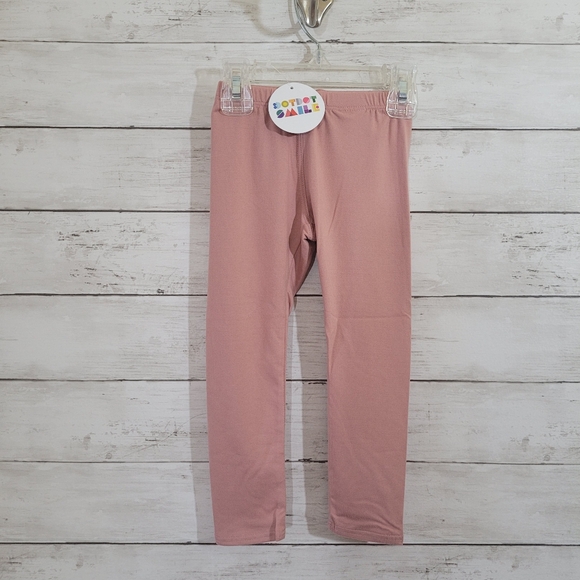 BNWT DOT DOT SMILE Baby Girl Solid Pink Buttery Soft Leggings Size 2T - Picture 8 of 8